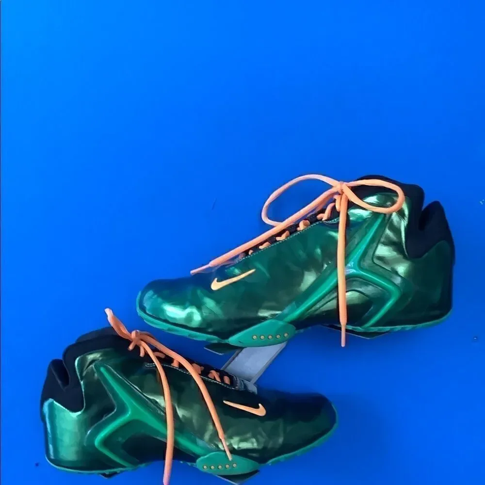 Nike Mens Basketball Shoes Zoom Hyperflight Green 599503-300 2013 Mid Top 10.5